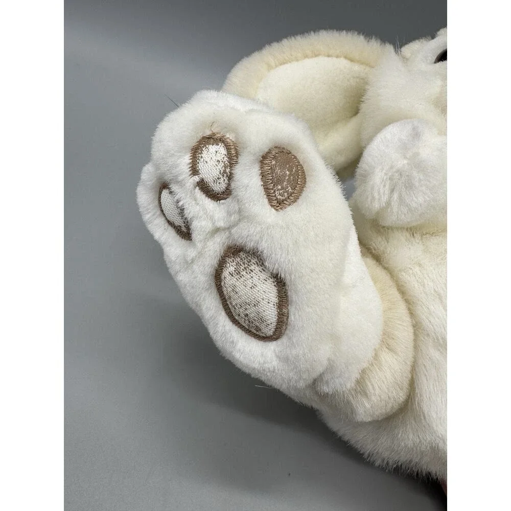 Vintage White & Beige Bunny Rabbit Plush By Chosun 8